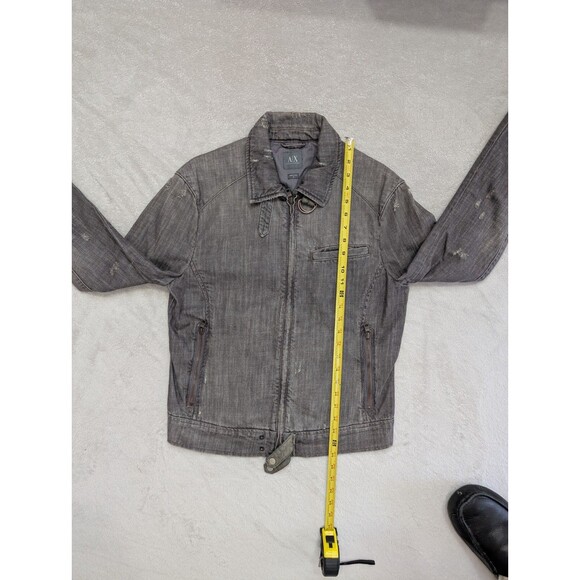 Armani Exchange Gray Bomber Jacket - Picture 4 of 10